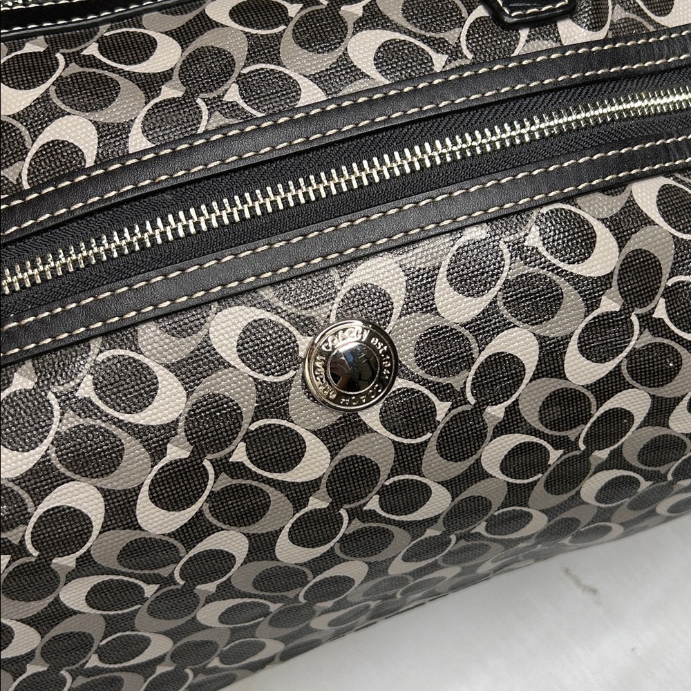 Coach Signature Coated Canvas and Leather Chelsea Satchel - Picture 5 of 16